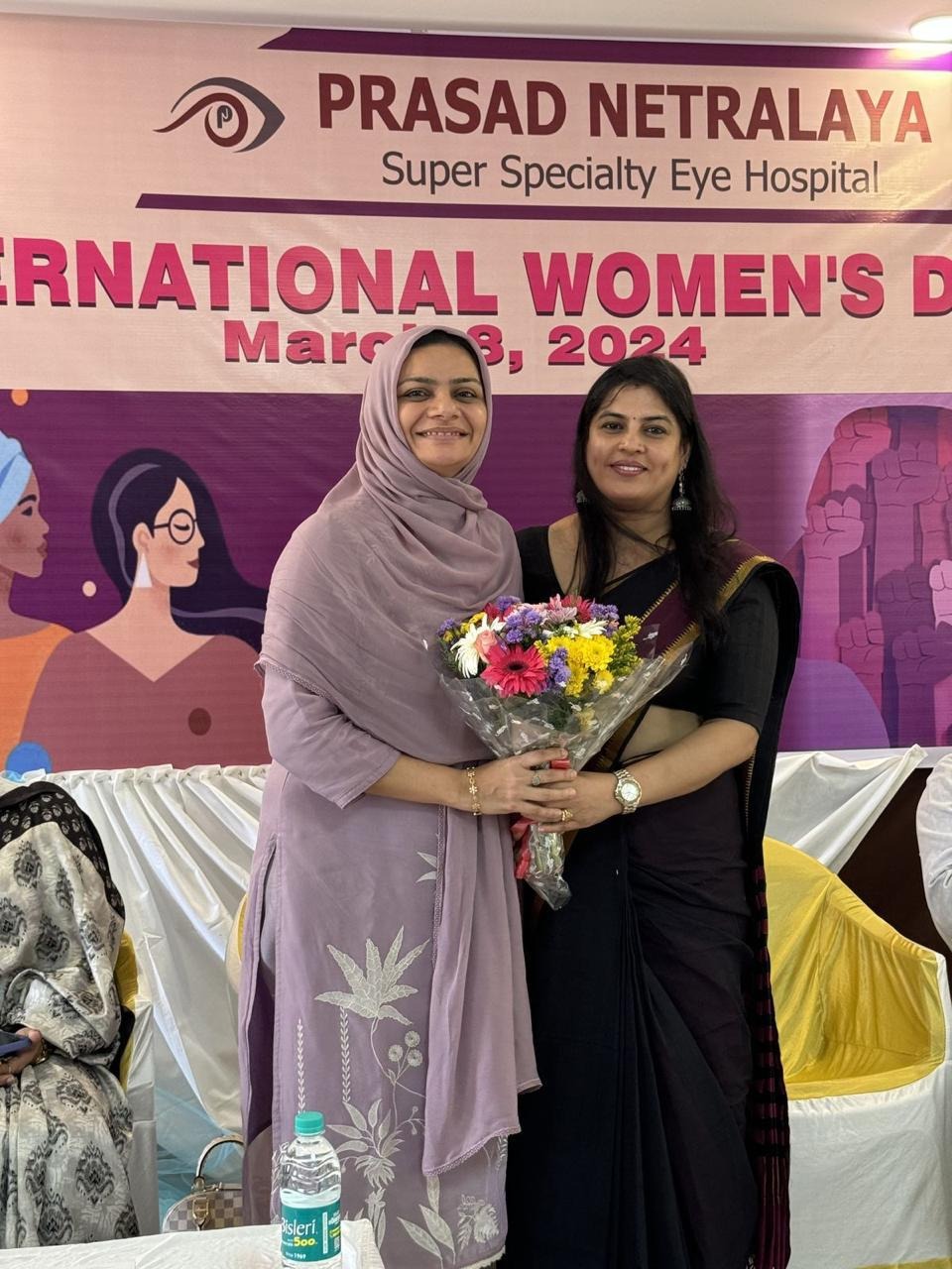 Dr. Mariam Anjum — Chief Guest — Women's Day, Prasad Netralaya
